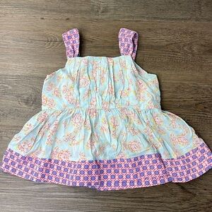 Matilda Jane Little Girls Floral Hello Lovely Sail Away Tank Top, size 2